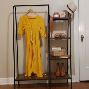 Midi-Length Canary Dress